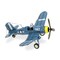 Contemporary Home Living 16" Blue and Yellow F4U Corsair Tabletop Decoration